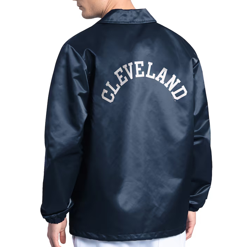 Cleveland Guardians Point Man Coaches Navy Jacket - Image 2