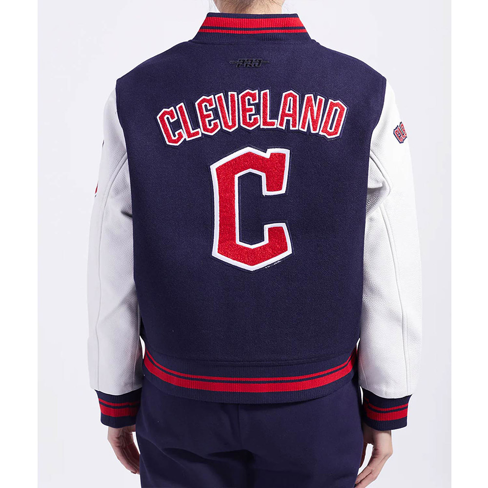 Retro Classic Rib Cleveland Guardians Varsity Jacket - Image 4