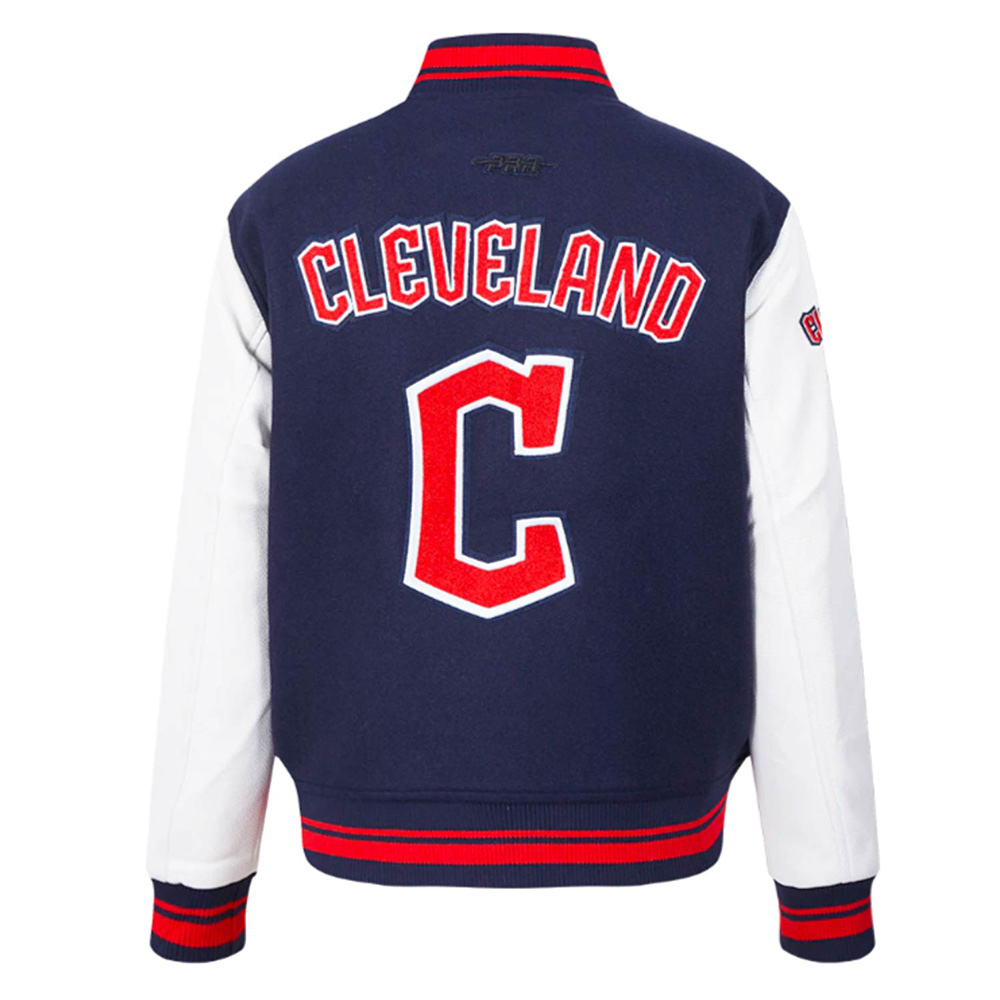 Retro Classic Rib Cleveland Guardians Varsity Jacket - Image 2