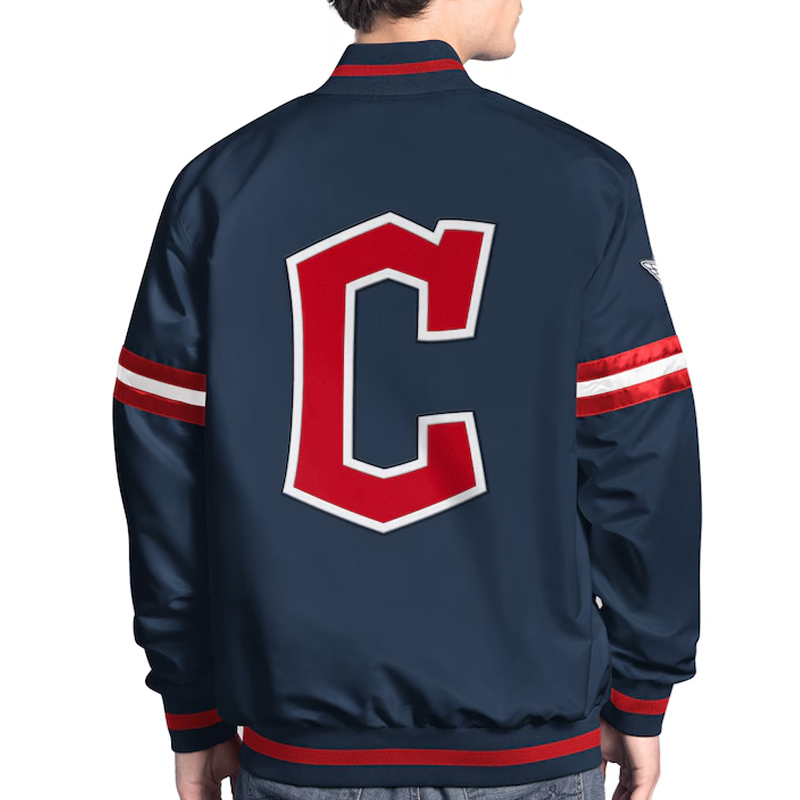 Cleveland Guardians Scout Varsity Satin Jacket - Image 2