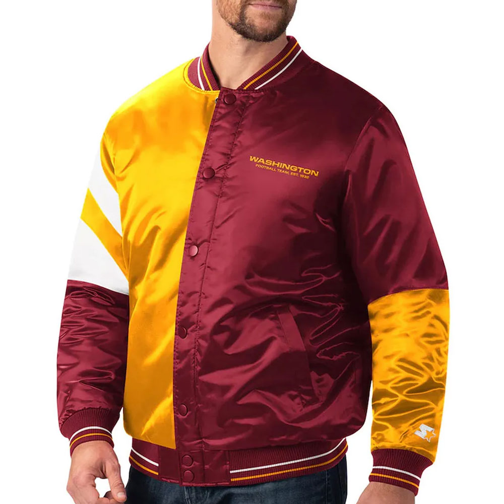 Color Block Washington Commanders Jacket - Image 4
