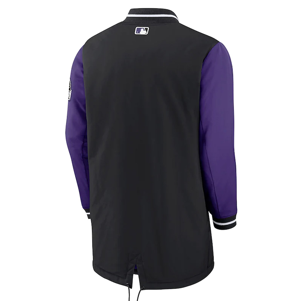 Dugout Performance Colorado Rockies Purple and Black Jacket - Image 2