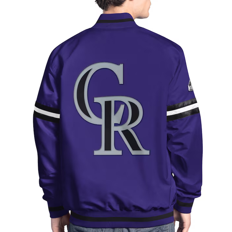 Colorado Rockies Scout Varsity Satin Jacket - Image 2