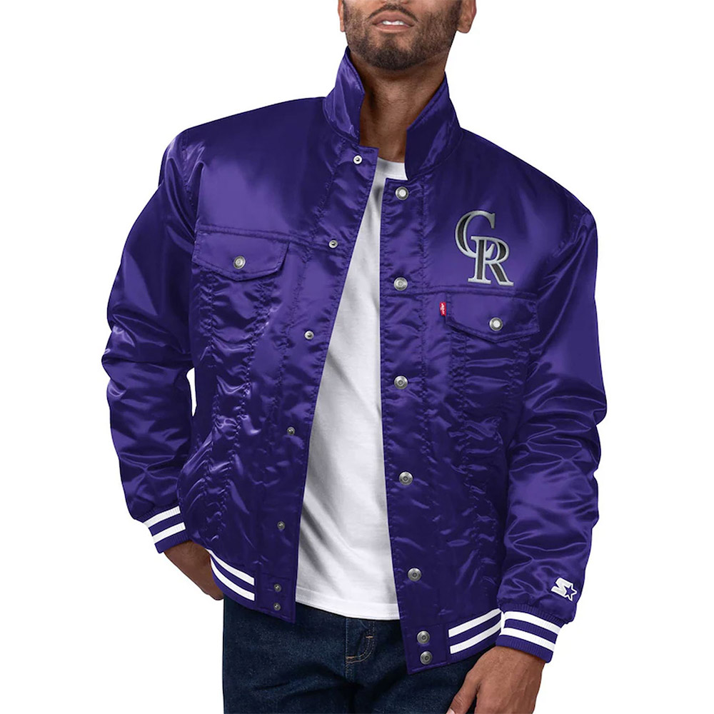 Colorado Rockies Silver Tab Trucker Jacket