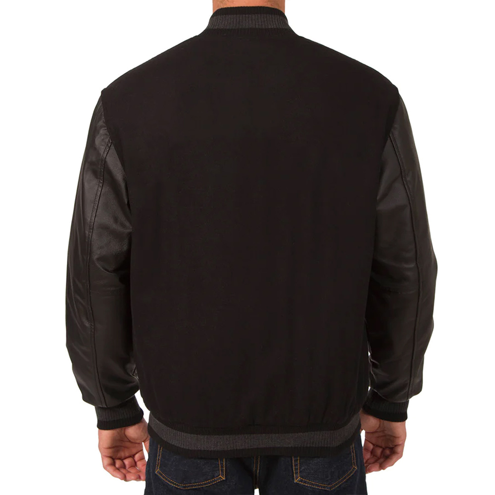 Colorado Rockies Varsity Black Wool/Leather Jacket - Image 2