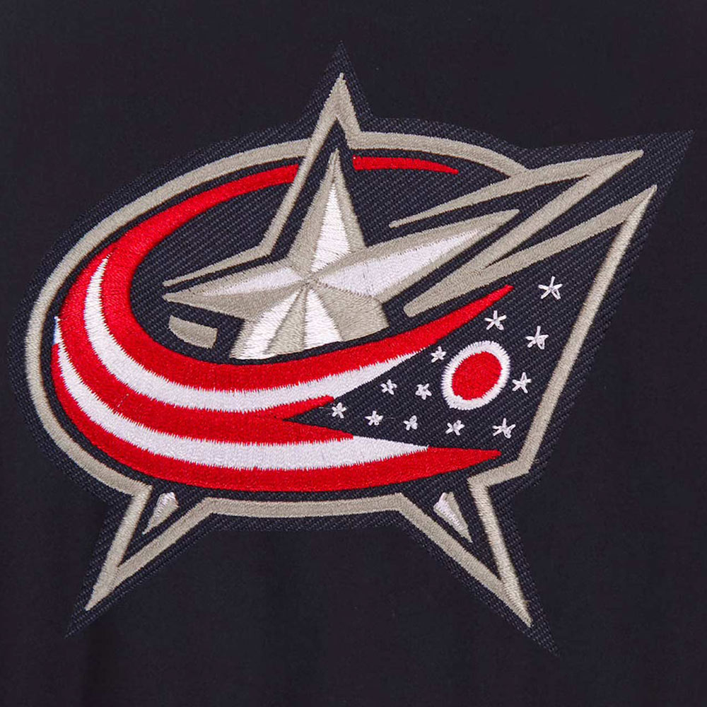 Columbus Blue Jackets Navy/Charcoal Wool Poly-Twill Accent Jacket - Image 3