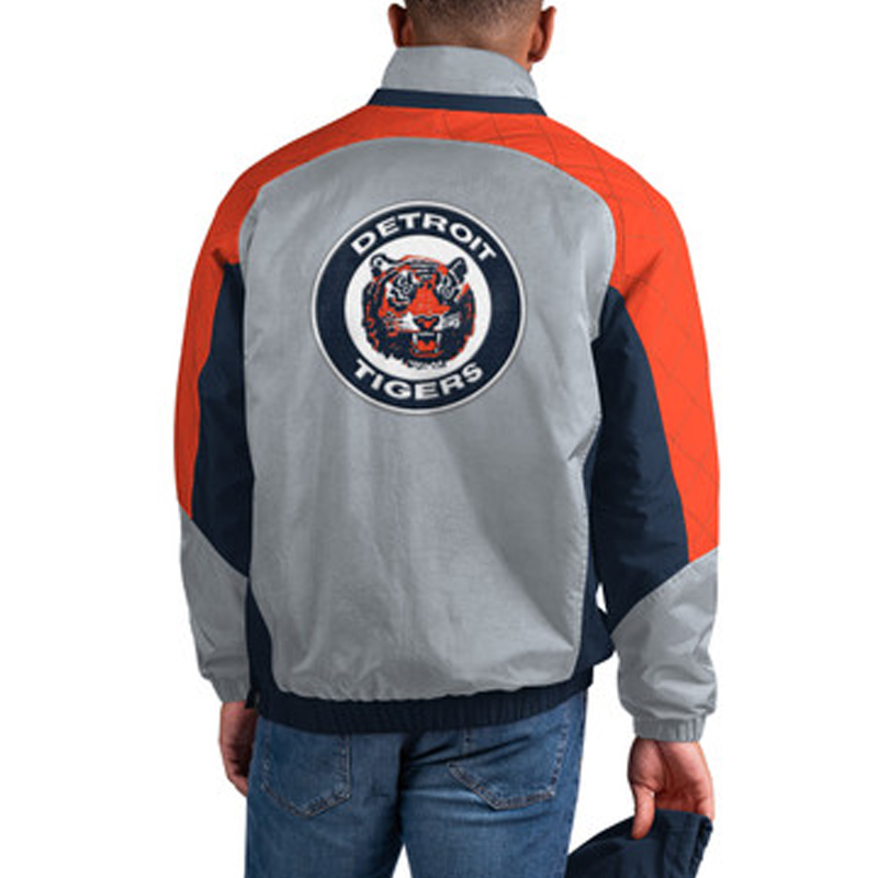 Cooperstown Detroit Tigers The Body Check Half-Zip Hooded Jacket - Image 2