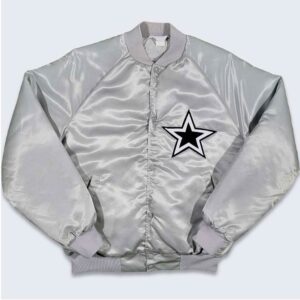 80's Dallas Cowboys Silver Bomber Jacket