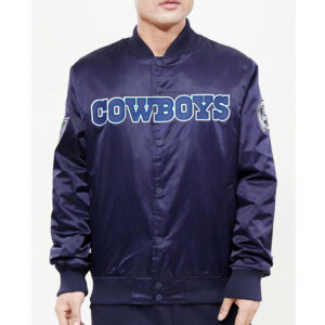 Dallas Cowboys Wordmark Satin Jacket