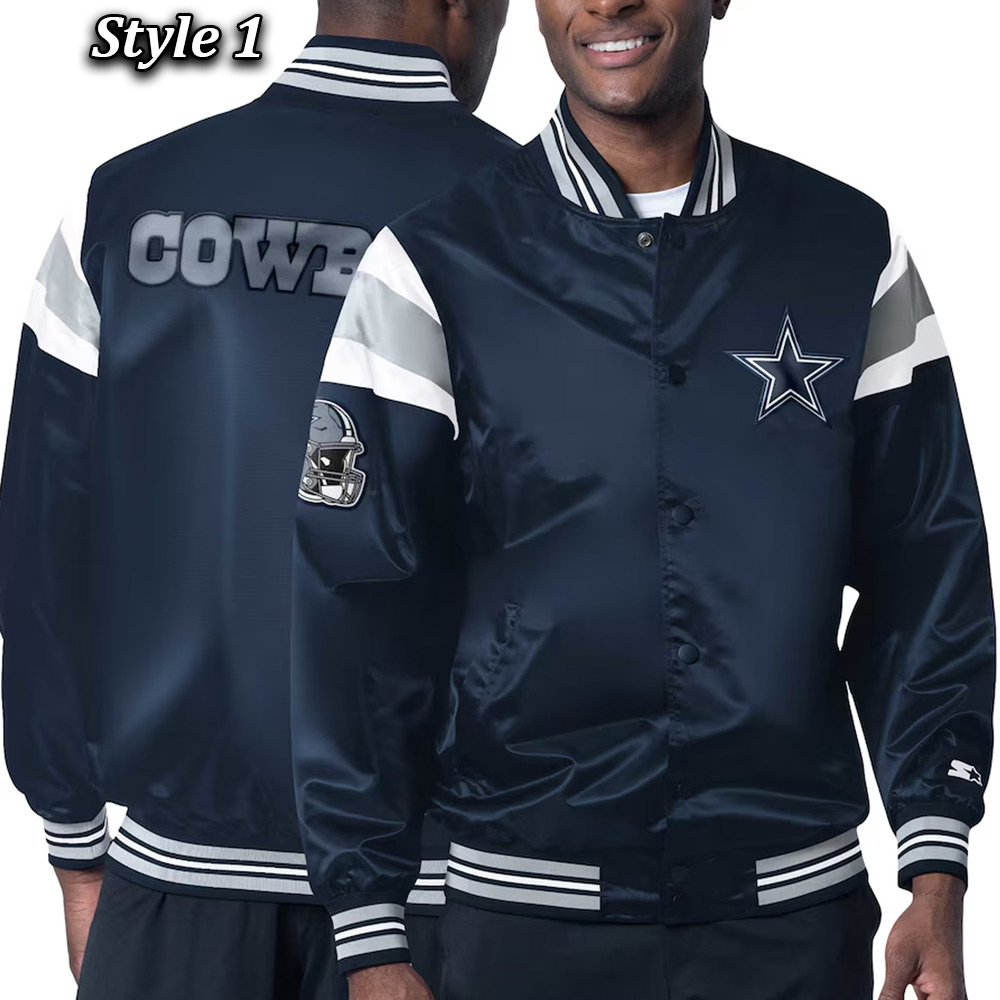 Dallas Cowboys Heavyweight Satin Jacket - Image 7
