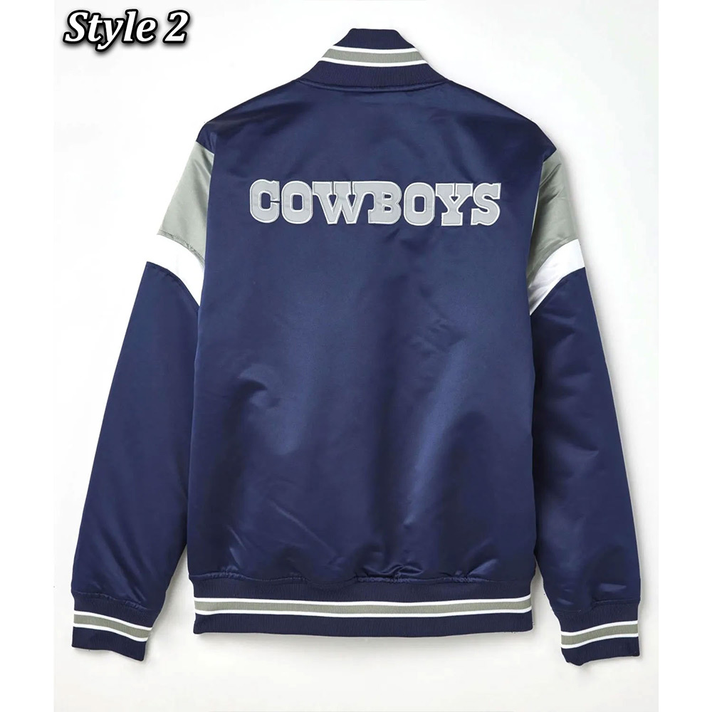 Dallas Cowboys Heavyweight Satin Jacket - Image 5