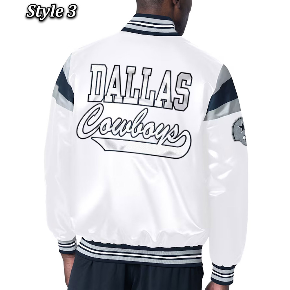 Dallas Cowboys Heavyweight Satin Jacket - Image 6