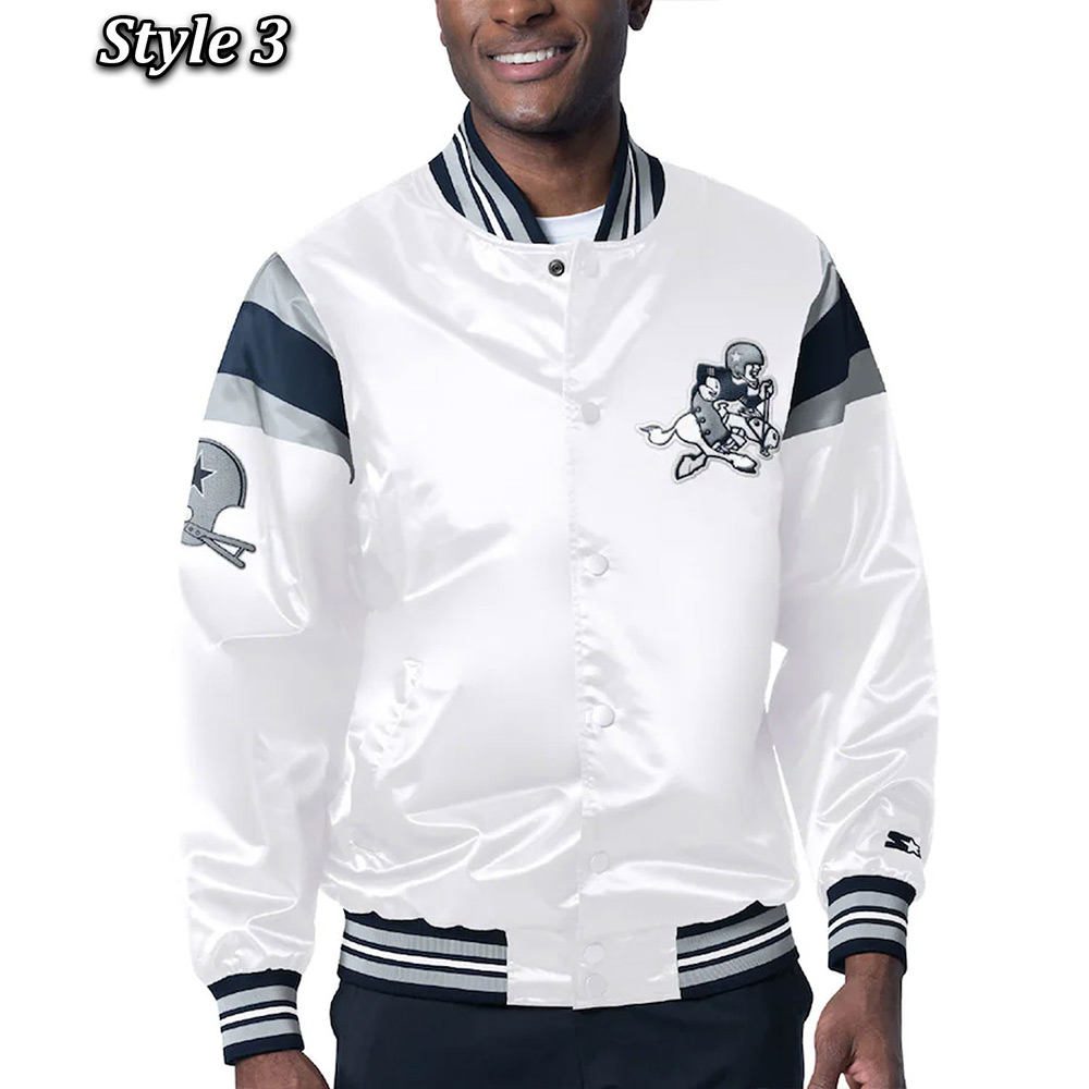 Dallas Cowboys Heavyweight Satin Jacket - Image 3