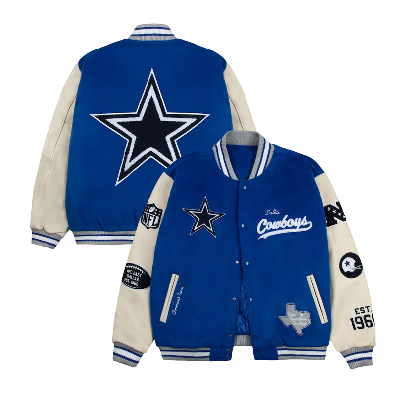 Dallas Cowboys America?s Team Letterman Jacket - Image 3