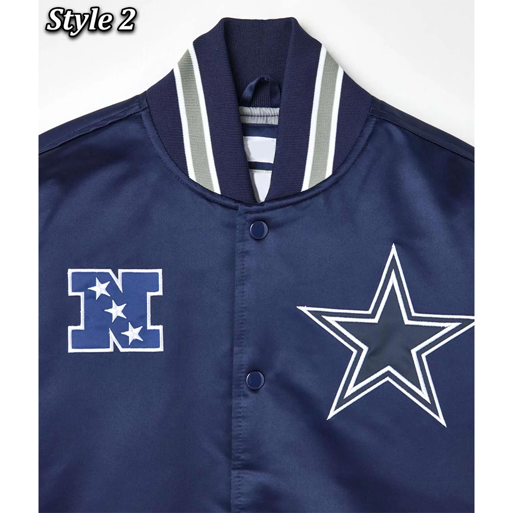Dallas Cowboys Heavyweight Satin Jacket - Image 10