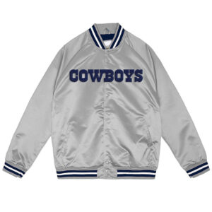 Silver Dallas Cowboys Lightweight Satin Jacket
