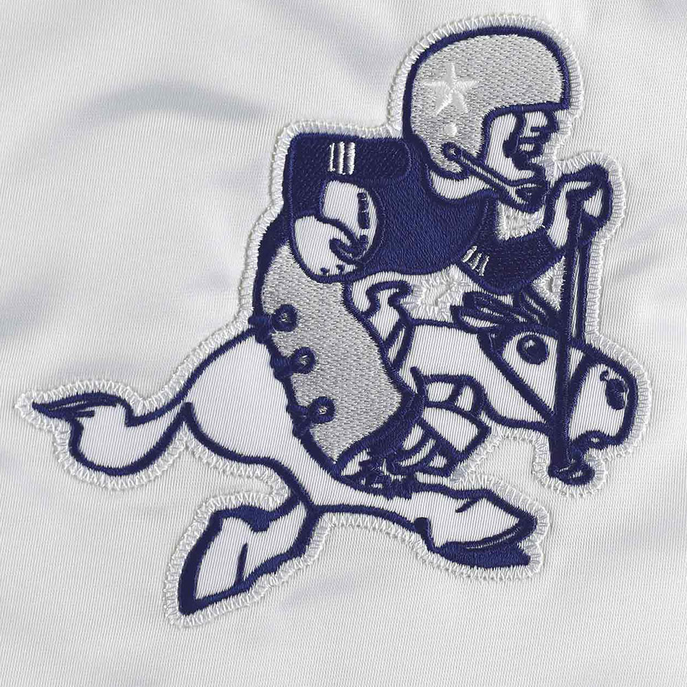 Dallas Cowboys The Power Forward White Satin Jacket - Image 4