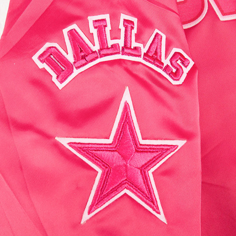 Dallas Cowboys Triple Pink Satin Jacket - Image 4