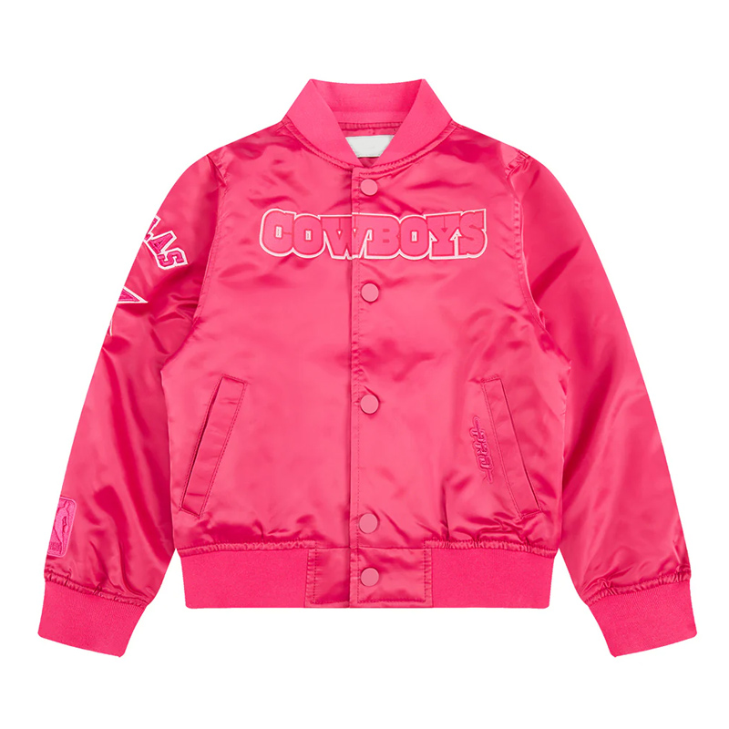 Dallas Cowboys Triple Pink Satin Jacket