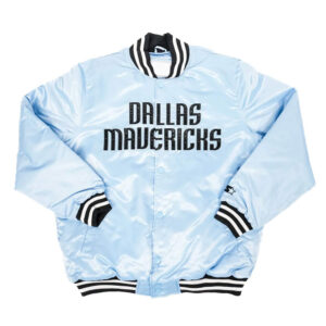 Dallas Mavericks Light Blue Satin Jacket