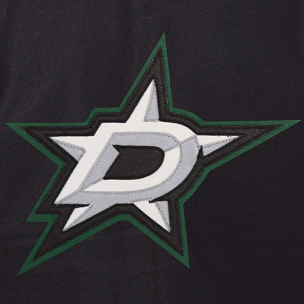 Varsity Dallas Stars Black and White Two-Tone Jacket - Image 2