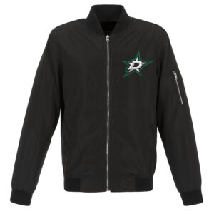 Dallas Stars Lightweight Bomber Nylon Black Jacket
