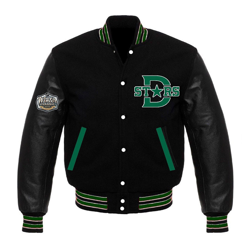 Dallas Stars Varsity Wool/Leather Jacket - Image 2