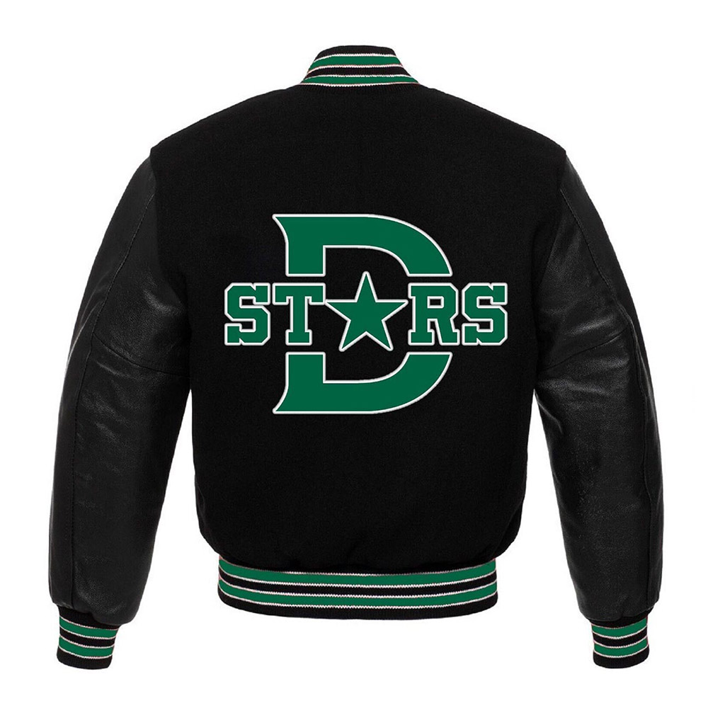 Dallas Stars Varsity Wool/Leather Jacket - Image 4