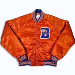80's Denver Broncos Orange Bomber Jacket