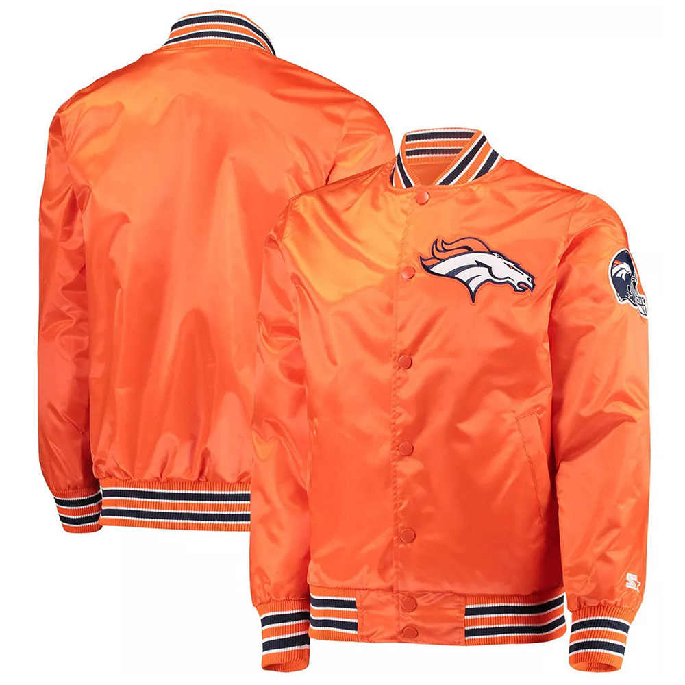 Denver Broncos Retro The Diamond Orange Jacket - Image 3