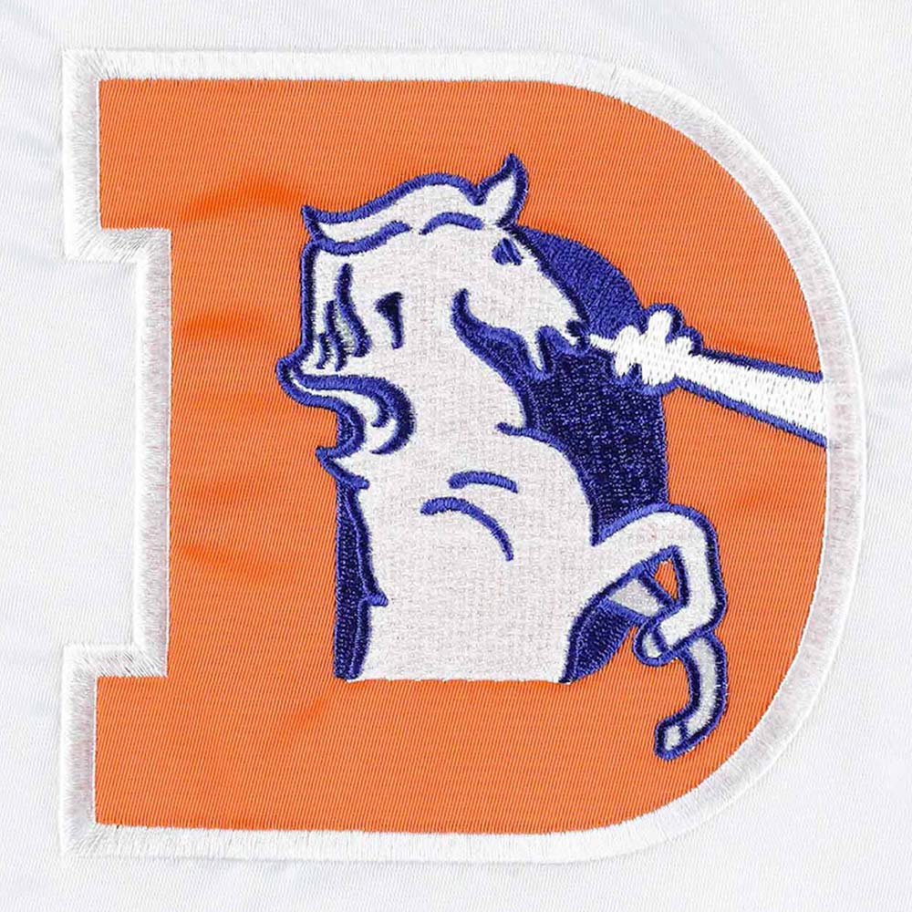 Denver Broncos The Power Forward White Satin Jacket - Image 6