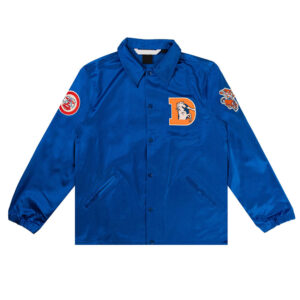 Denver Broncos Blue Satin Windbreaker