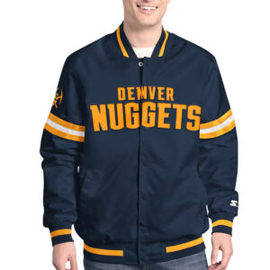 Denver Nuggets Scout Varsity Satin Jacket