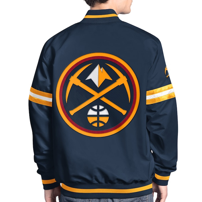 Denver Nuggets Scout Varsity Satin Jacket - Image 2