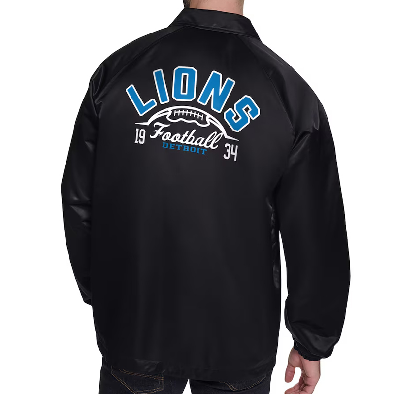 Detroit Lions Coaches Windbreaker Jacket - Image 3