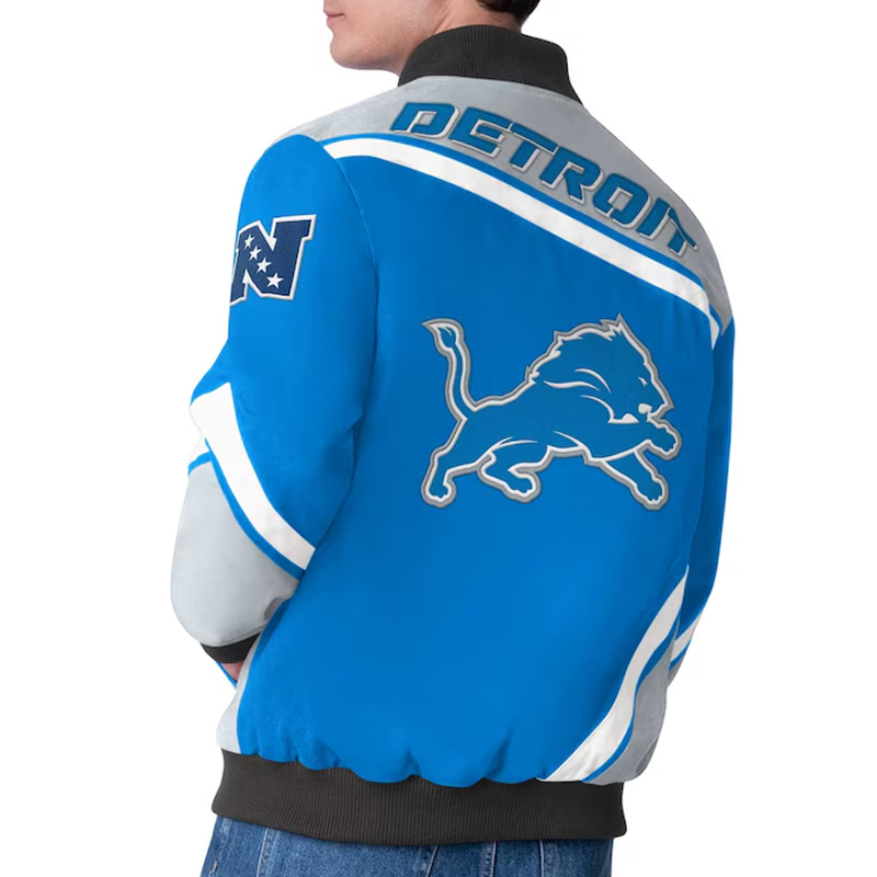 Detroit Lions Maximum Racing Blue Jacket - Image 2