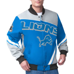 Detroit Lions Maximum Racing Blue Jacket