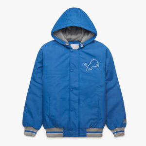 Detroit Lions Blue Hooded Jacket