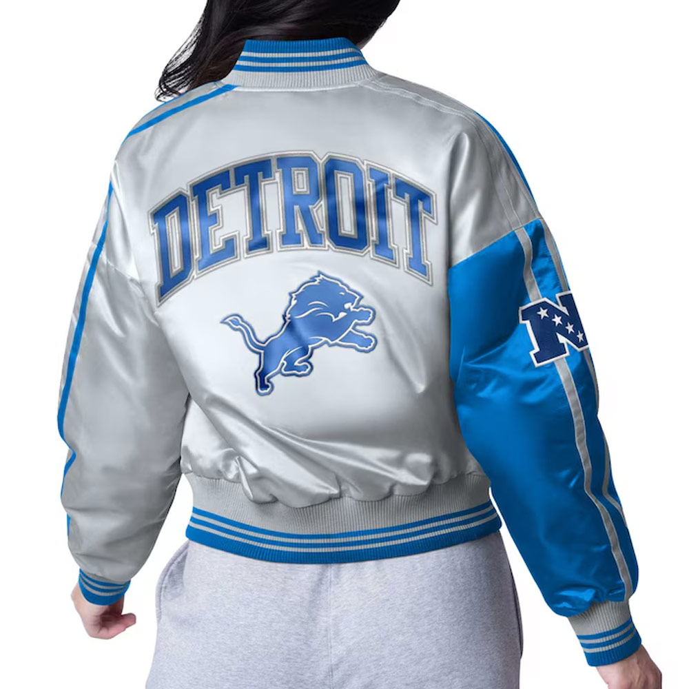 Detroit Lions Zone Blitz Blue/Silver Jacket - Image 2