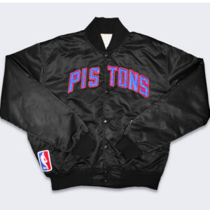 80's Detroit Pistons Black Jacket