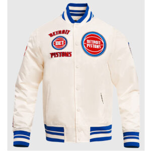 Detroit Pistons Retro Classic Rib Jacket