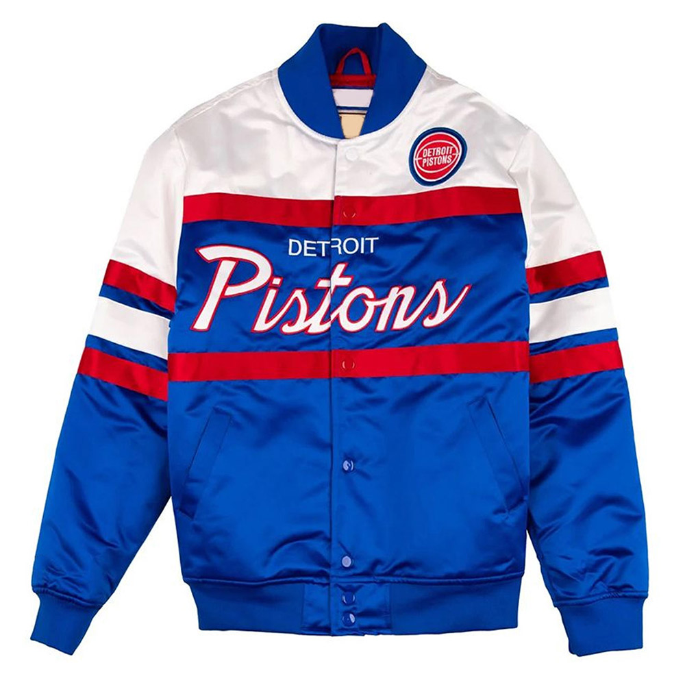 Special Script Detroit Pistons Satin Jacket