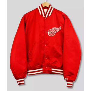 90's Detroit Red Wings Red Bomber Jacket