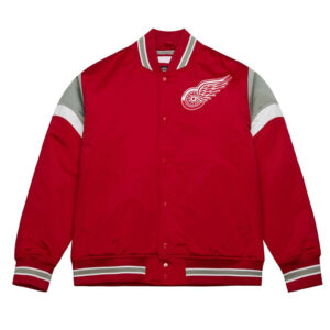 Detroit Red Wings Red Heavyweight Satin Jacket
