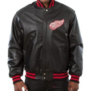 Varsity Detroit Red Wings Full Leather Jacket