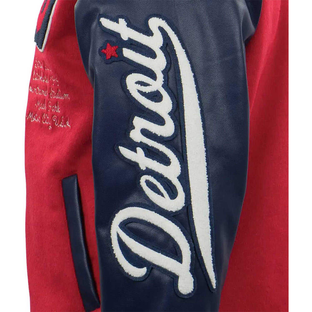 Detroit Stars Vintage Varsity Wool/Leather Jacket - Image 6