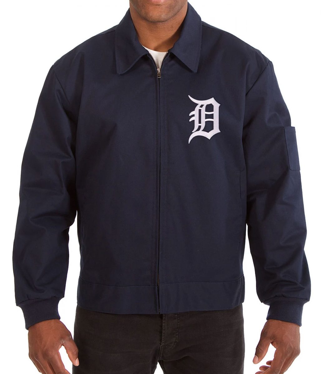 Detroit Tigers Workwear Navy Blue Jacket