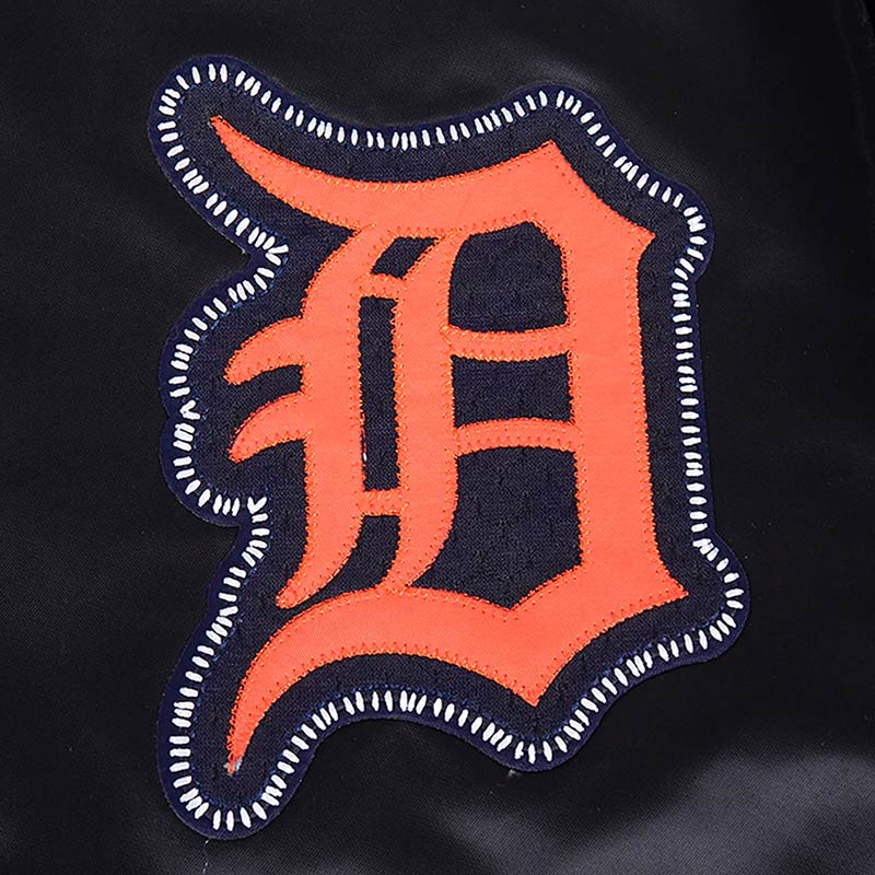 Detroit Tigers Diy Pick Stitch Classic Rib Satin Jacket - Image 10
