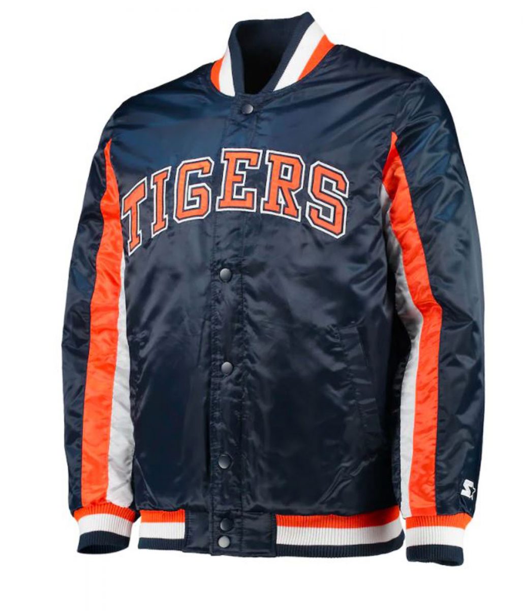 Starter Detroit Tigers The Ace Bomber Blue Jacket