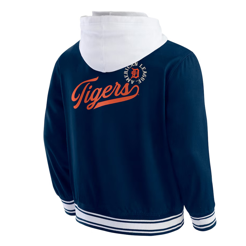 Detroit Tigers Navy Cotton Hooded Jacket - Image 2
